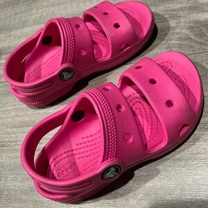 Toddler croc sandals (used but great condition)